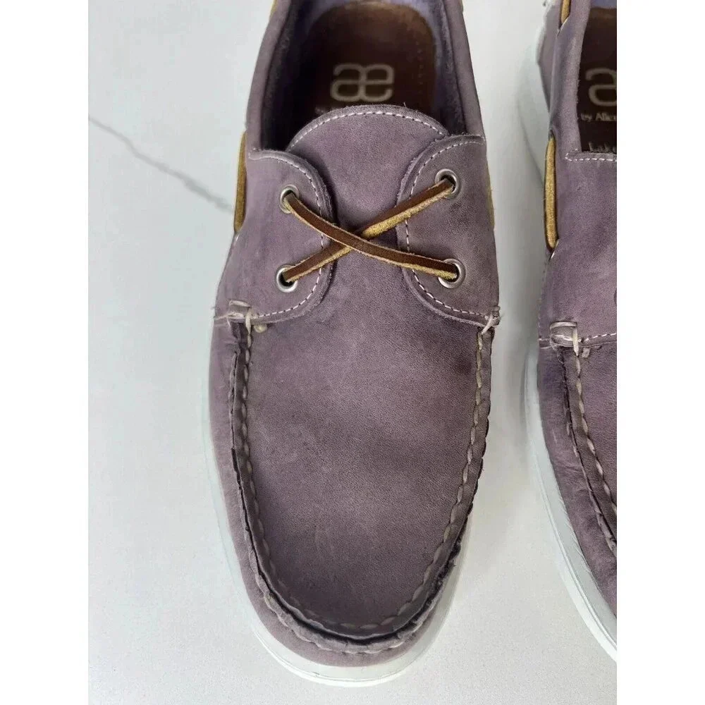 Allen Edmonds AE Lake Mendota Boat Shoes Plum Size 9 E Loafers Comfy